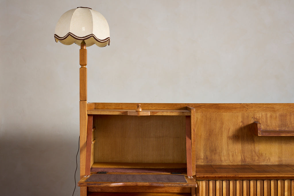 Guillerme et Chambron Sideboard with Lamp