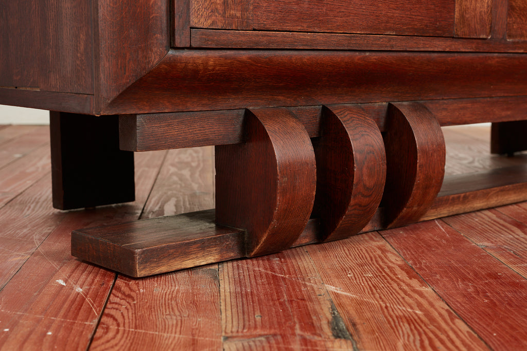 French Art Deco Walnut Sideboard