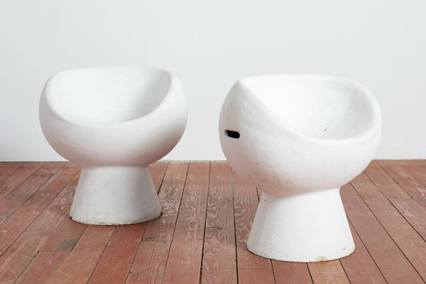 Cement Pod Chair by Willy Guhl