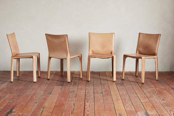 Pair of Rare Mario Bellini "Cab" Chairs