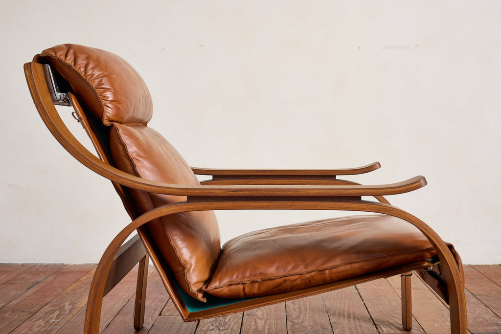 Pair of Marco Zanuso Leather Armchairs