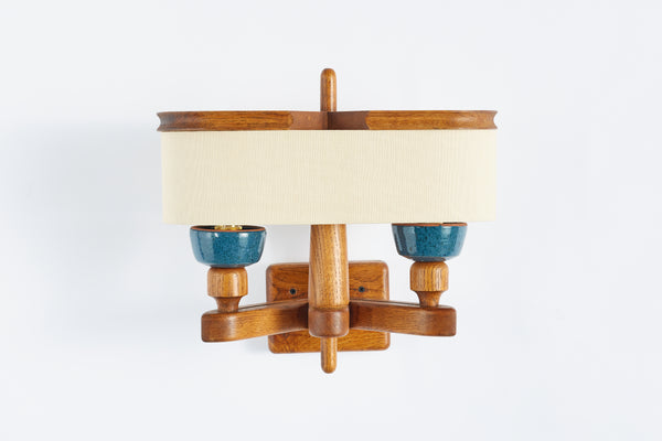 Guillerme et Chambron Ceramic Wall Sconce