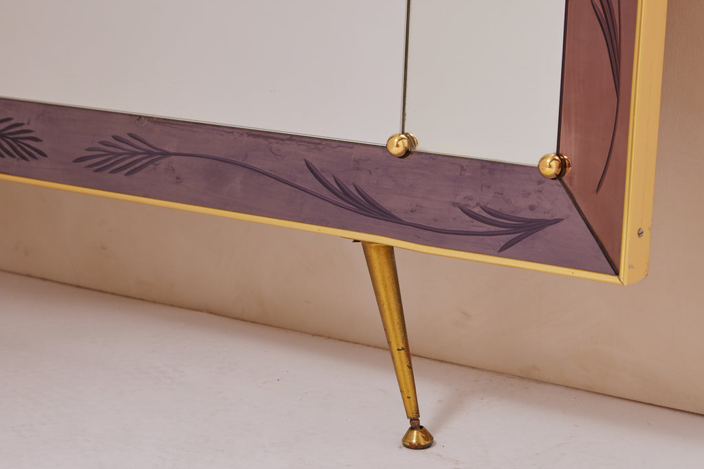 Bronze Cristal Art Floor Mirror