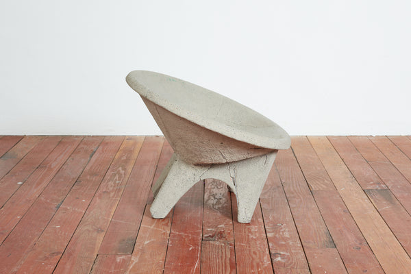 Vintage Sculptural Cement Chair