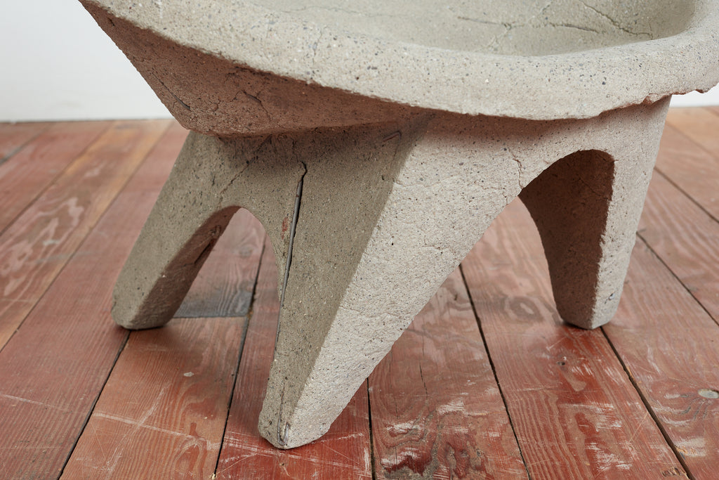 Vintage Sculptural Cement Chair