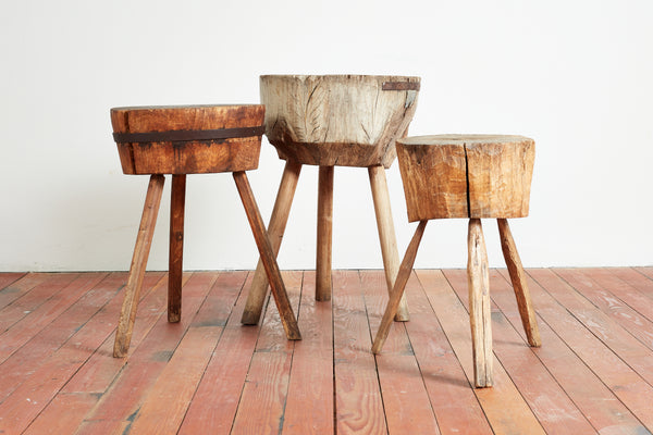 Large French Butcher Block Table