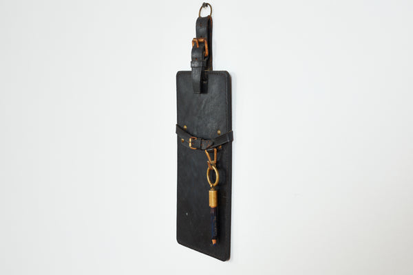 Jacques Adnet Leather Notepad/ Pencil Holder