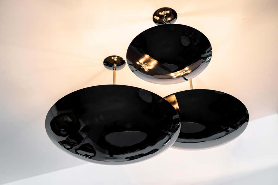 Black Nickel Dome Ceiling Pendant