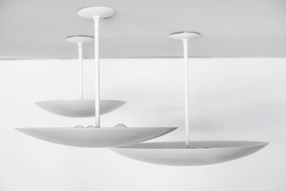 White Dome Ceiling Pendant