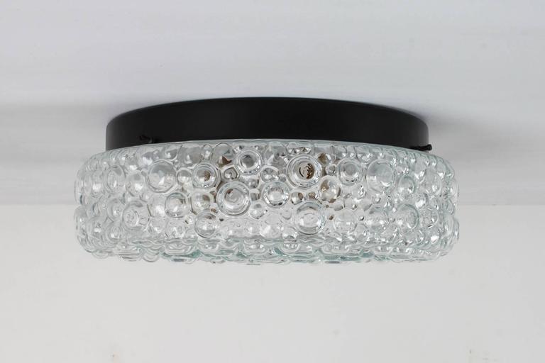 Clear Glass Bubble Flush Mount