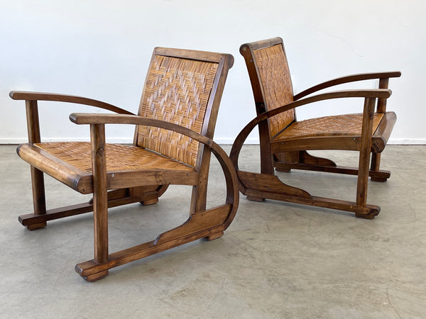 1940's French Cane Chairs