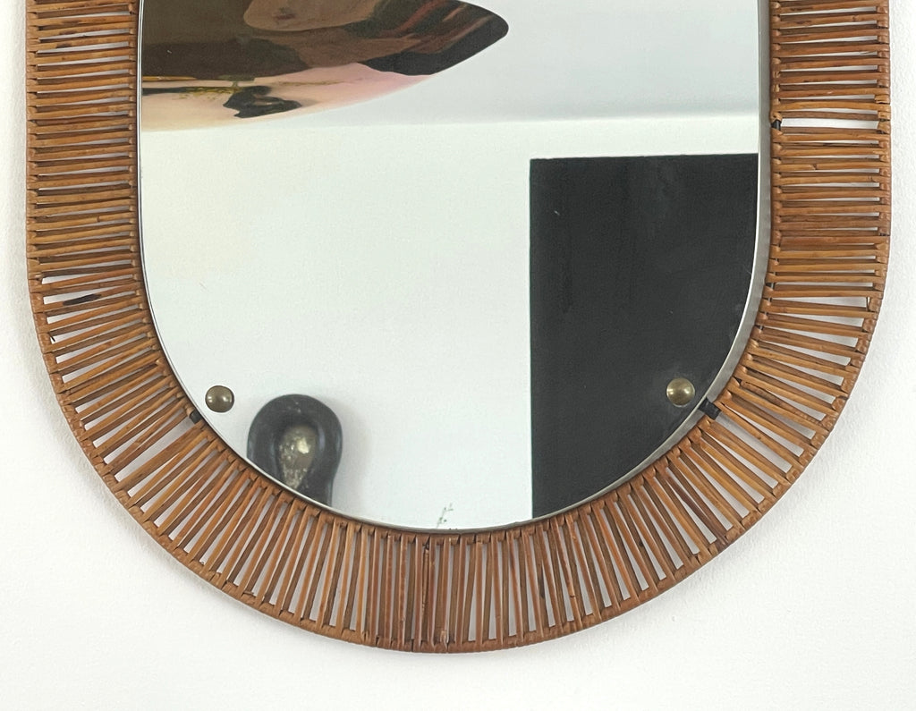 Italian Rattan Mirror