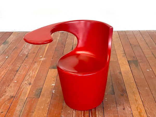 Divina Sculptural Italian Armchair - Orange Furniture Los Angeles