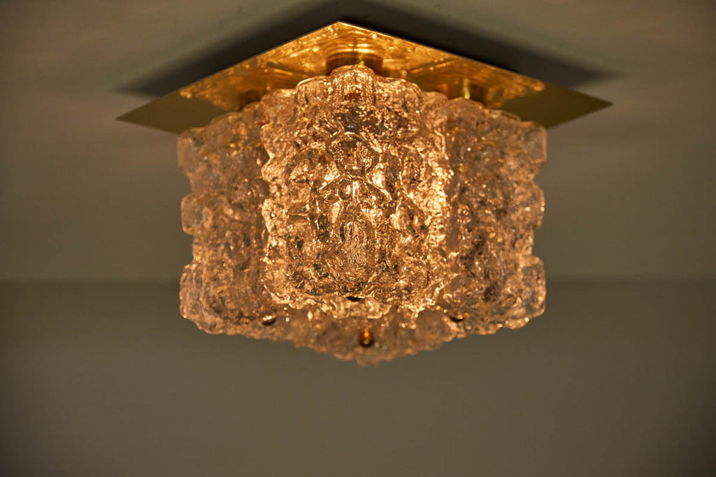 Limburg Ice Glass Flushmount