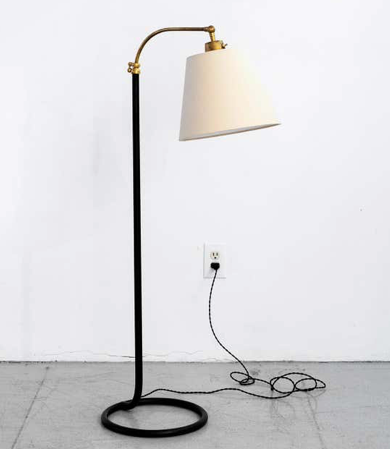 French Floor Lamp with Circle Base