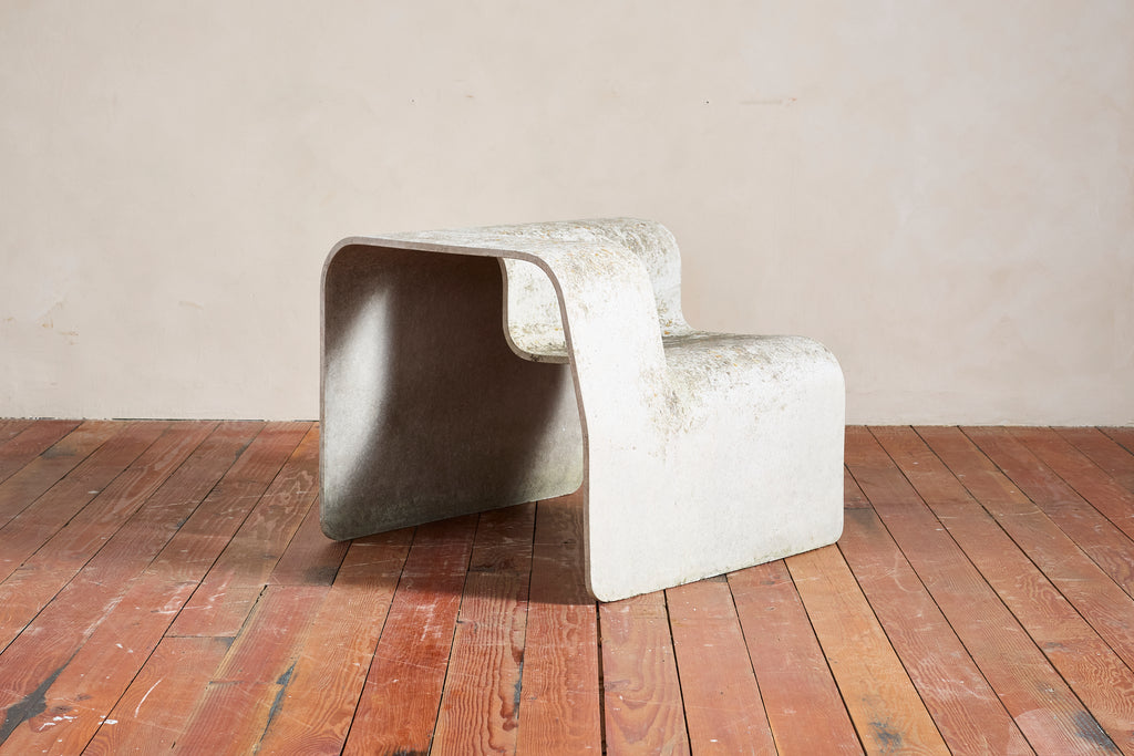 Pair of Willy Guhl Concrete Floating Chairs