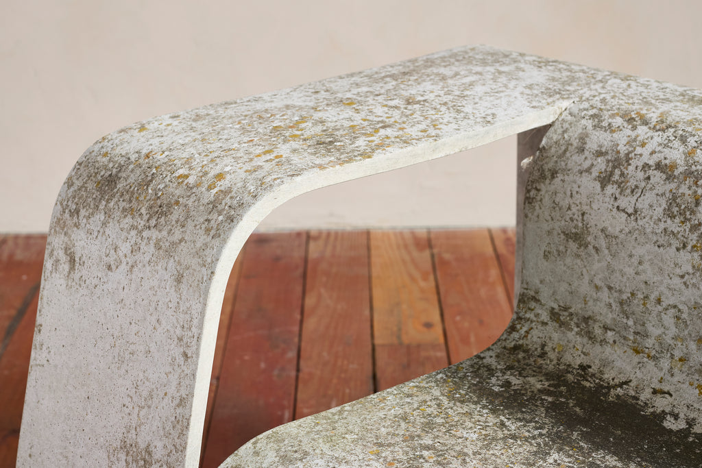 Pair of Willy Guhl Concrete Floating Chairs