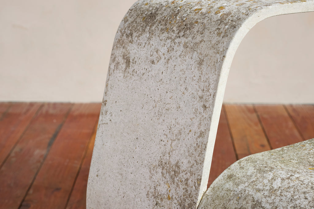 Pair of Willy Guhl Concrete Floating Chairs