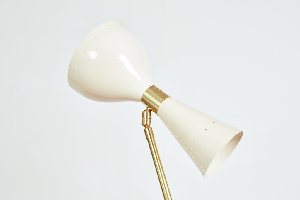 Three-Light Tripod Stilnovo Style Floor Lamp