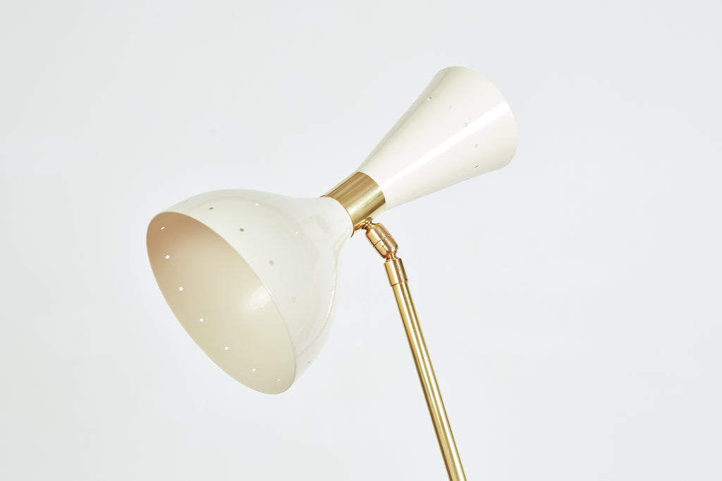 Three-Light Tripod Stilnovo Style Floor Lamp