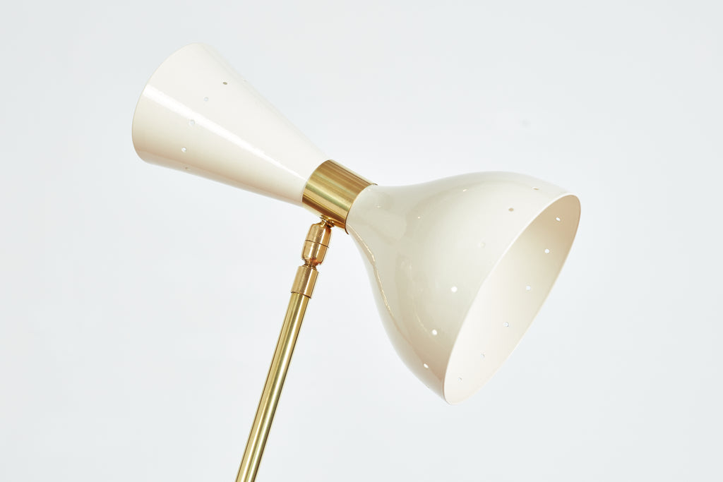 Three-Light Tripod Stilnovo Style Floor Lamp