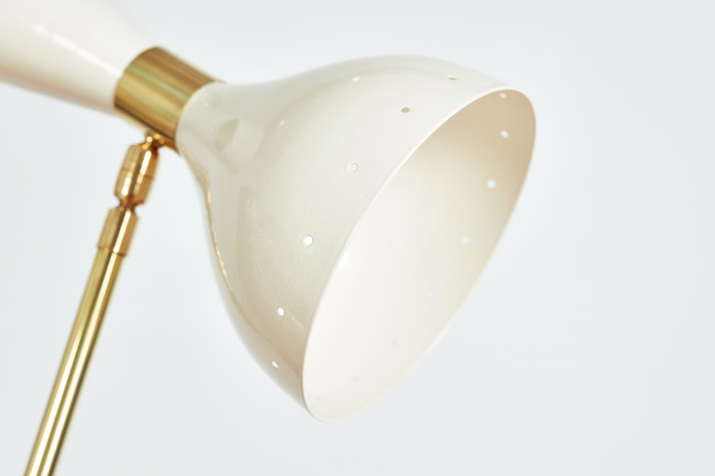 Three-Light Tripod Stilnovo Style Floor Lamp