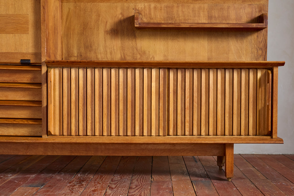 Guillerme et Chambron Sideboard with Lamp
