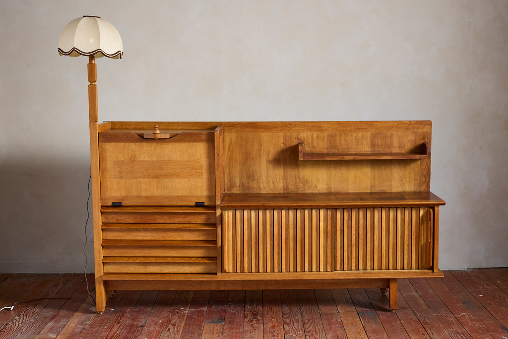Guillerme et Chambron Sideboard with Lamp