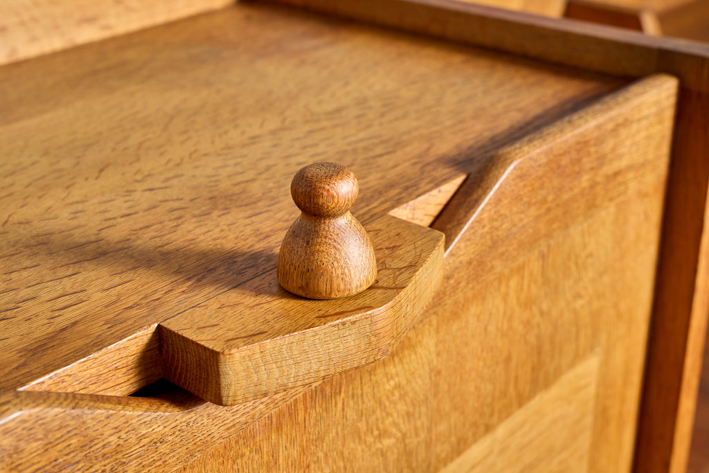 Guillerme et Chambron Sideboard with Lamp