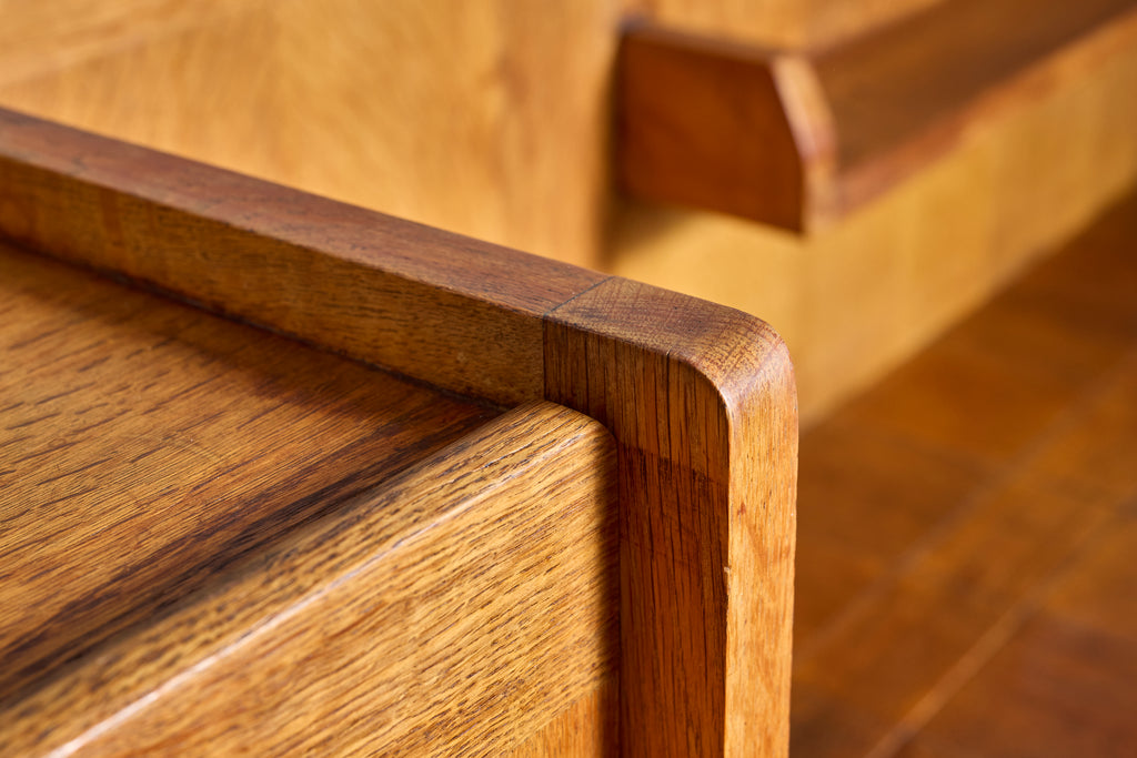 Guillerme et Chambron Sideboard with Lamp