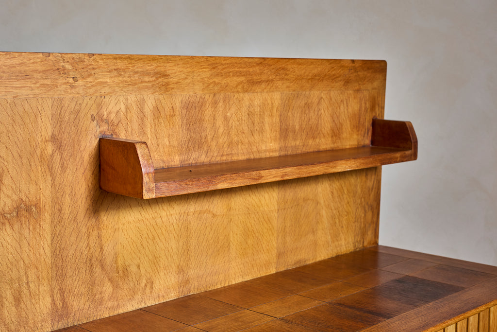 Guillerme et Chambron Sideboard with Lamp