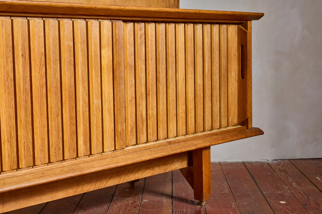 Guillerme et Chambron Sideboard with Lamp