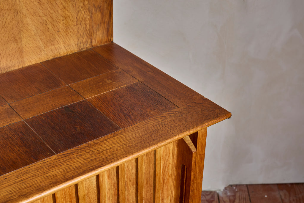 Guillerme et Chambron Sideboard with Lamp