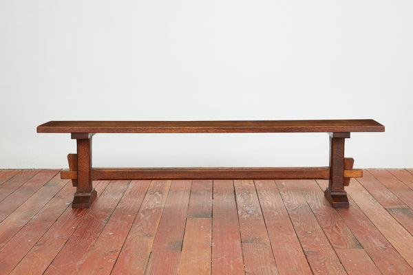 1950's French Plank Bench