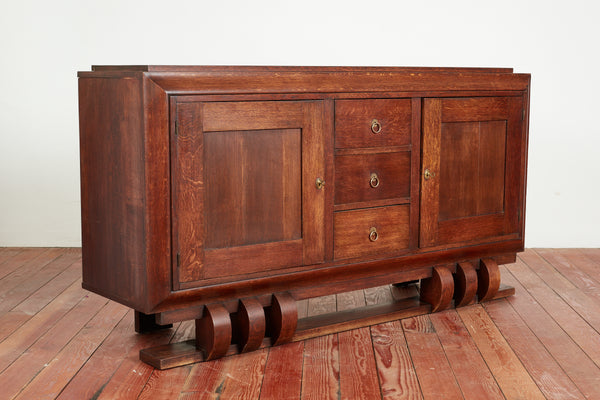 French Art Deco Walnut Sideboard