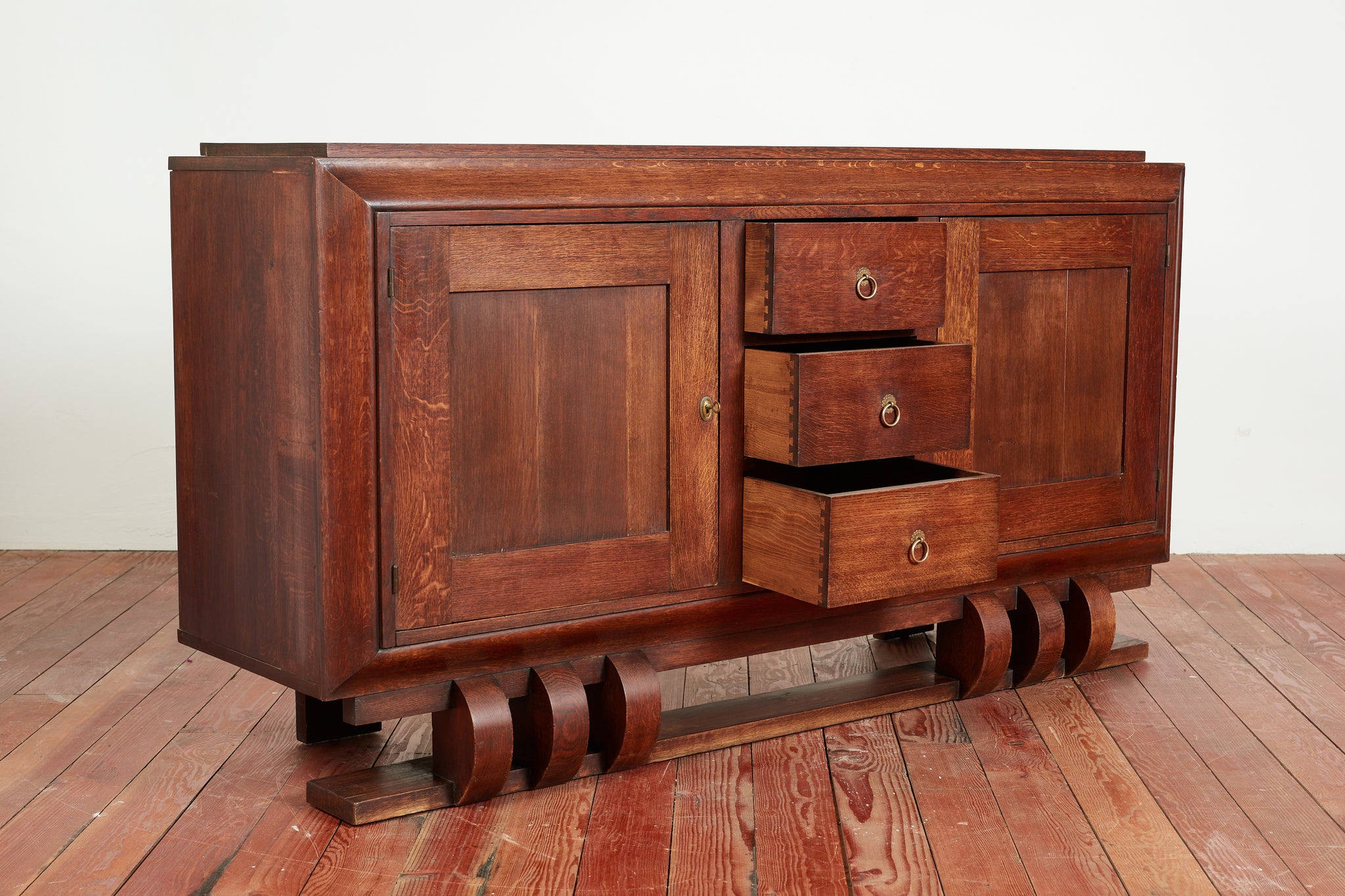 French Art Deco Walnut Sideboard - Orange Furniture Los Angeles