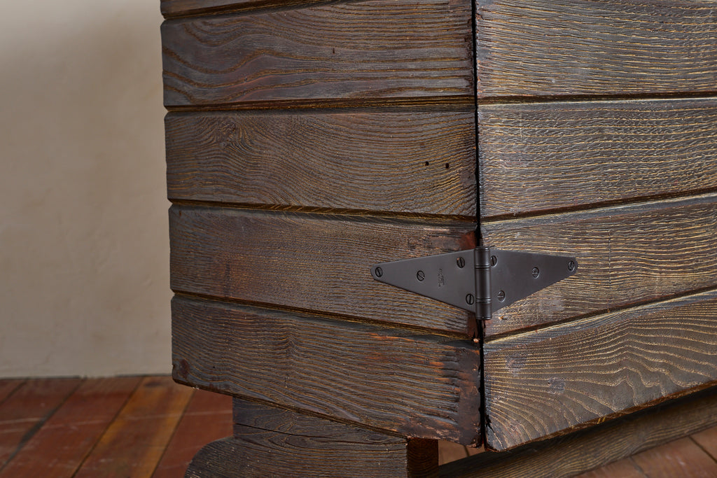 1950's French Slatted Cabinet