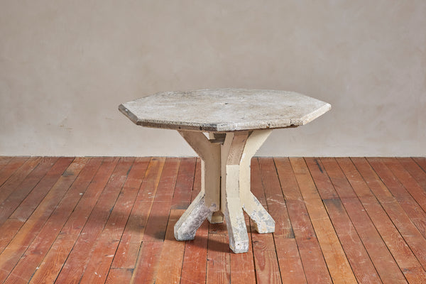 French Concrete Octagonal Table