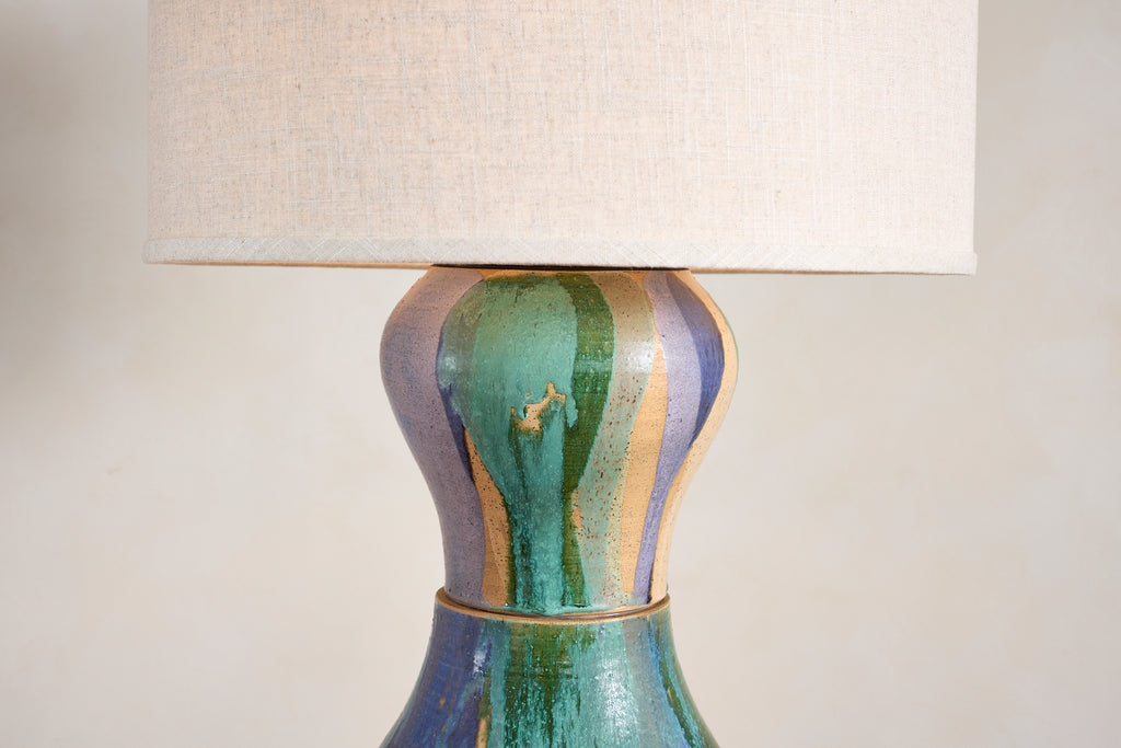 Gigantic Ceramic Totem Floor Lamp by Alex Reed