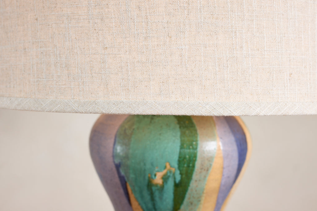 Gigantic Ceramic Totem Floor Lamp by Alex Reed