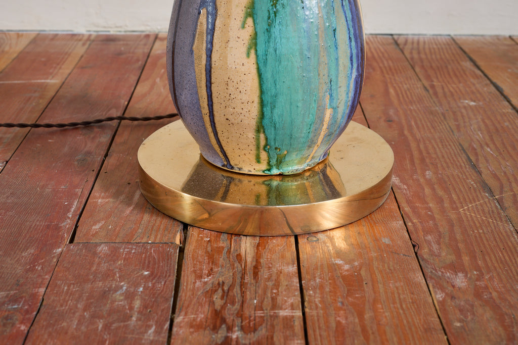 Gigantic Ceramic Totem Floor Lamp by Alex Reed