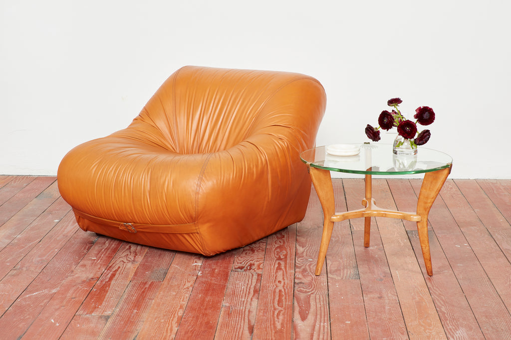 Italian Leather Chairs, 1970s