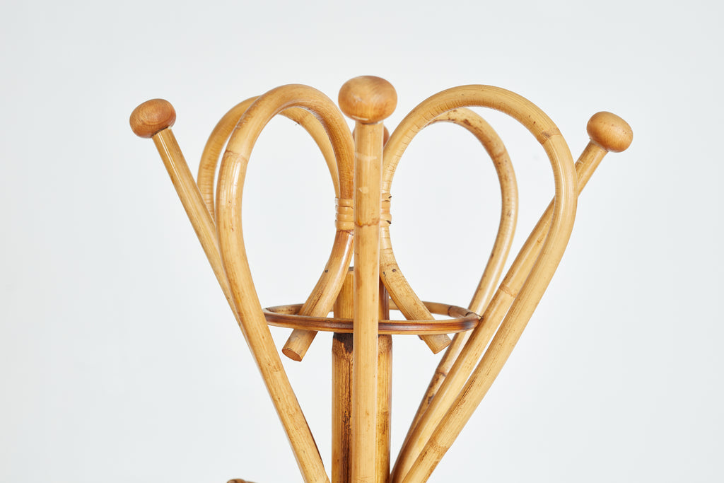 Italian Bamboo Coat Rack