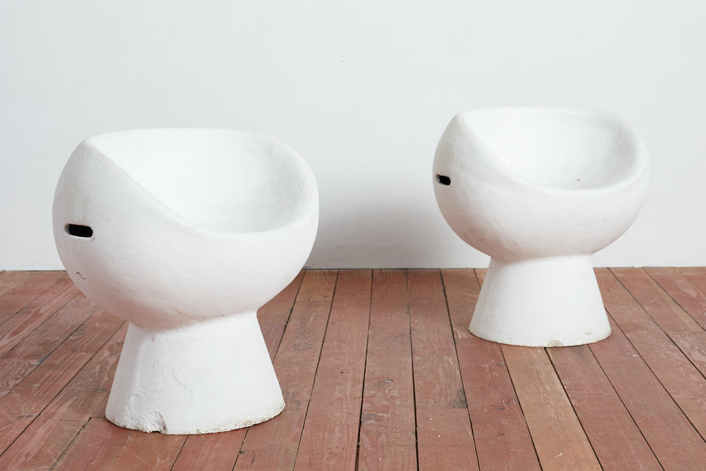 Cement Pod Chair by Willy Guhl