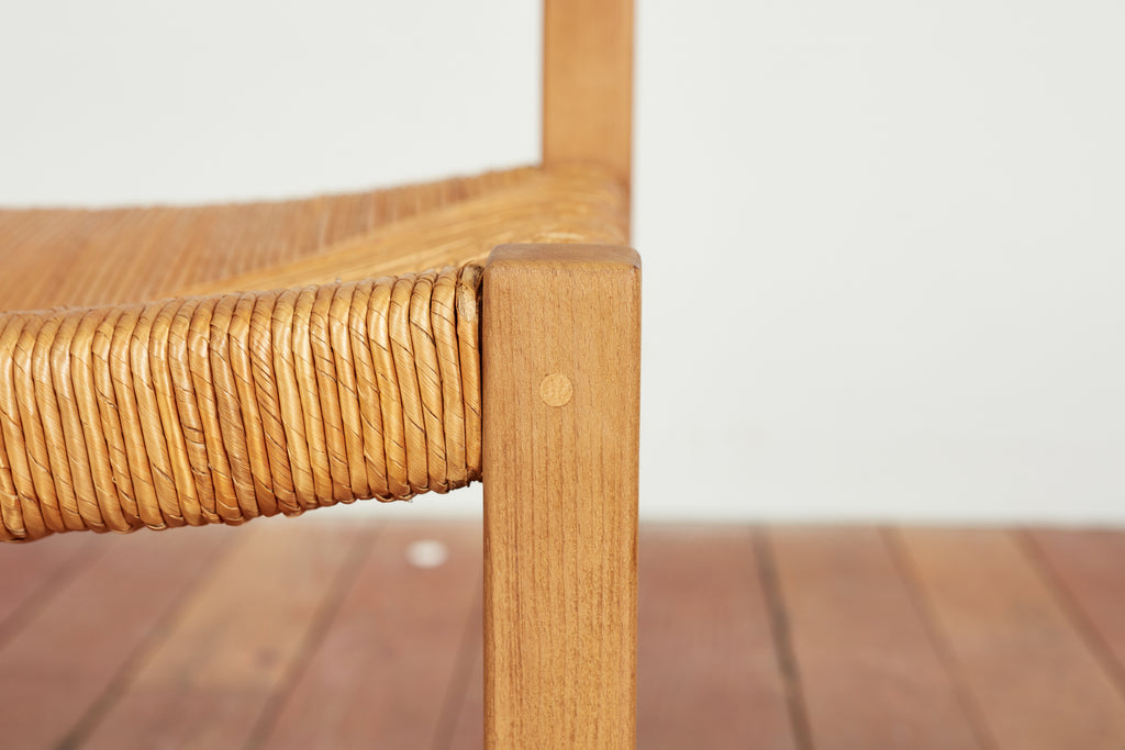 French Straw Dining Chairs - Set of 8