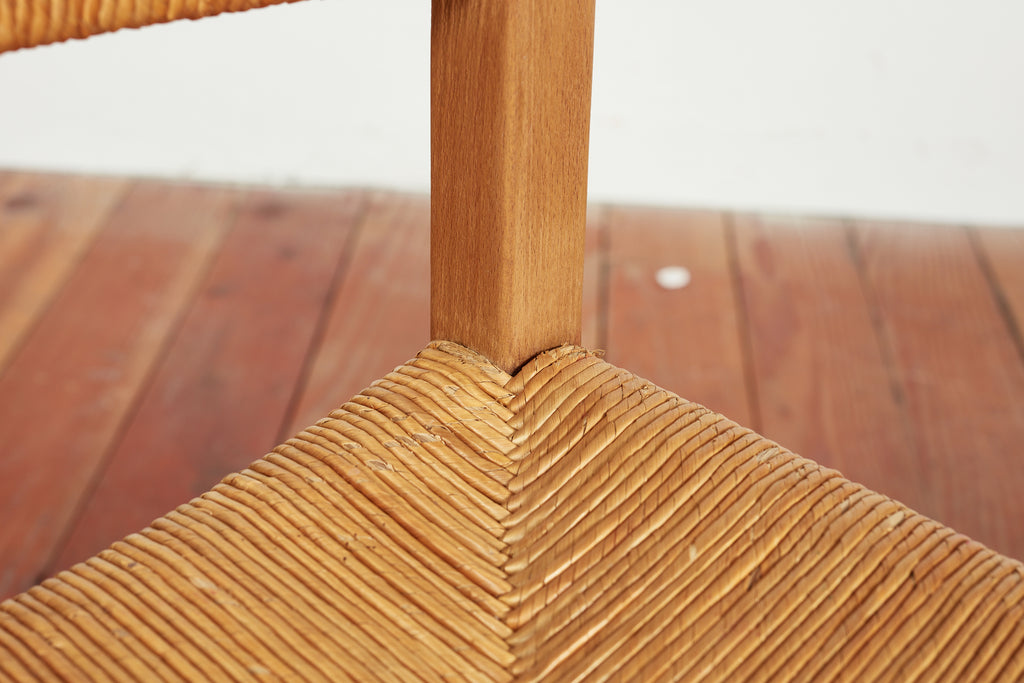 French Straw Dining Chairs - Set of 8