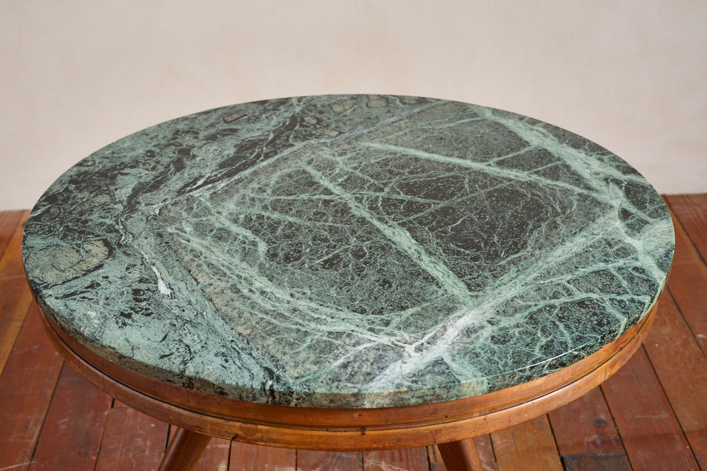 1950's Italian Green Marble Table