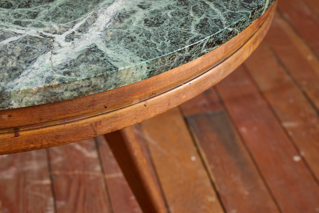 1950's Italian Green Marble Table