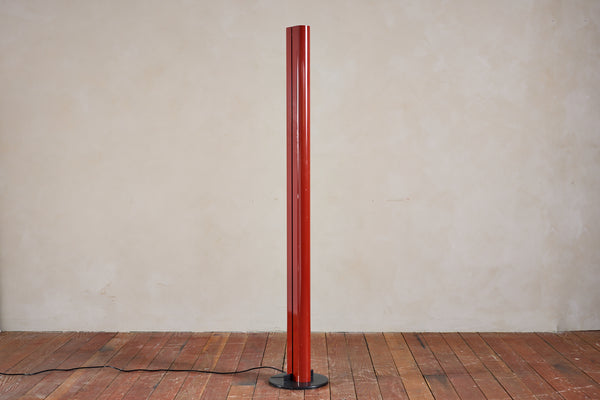 Gianfranco Frattini Red Floor Lamp