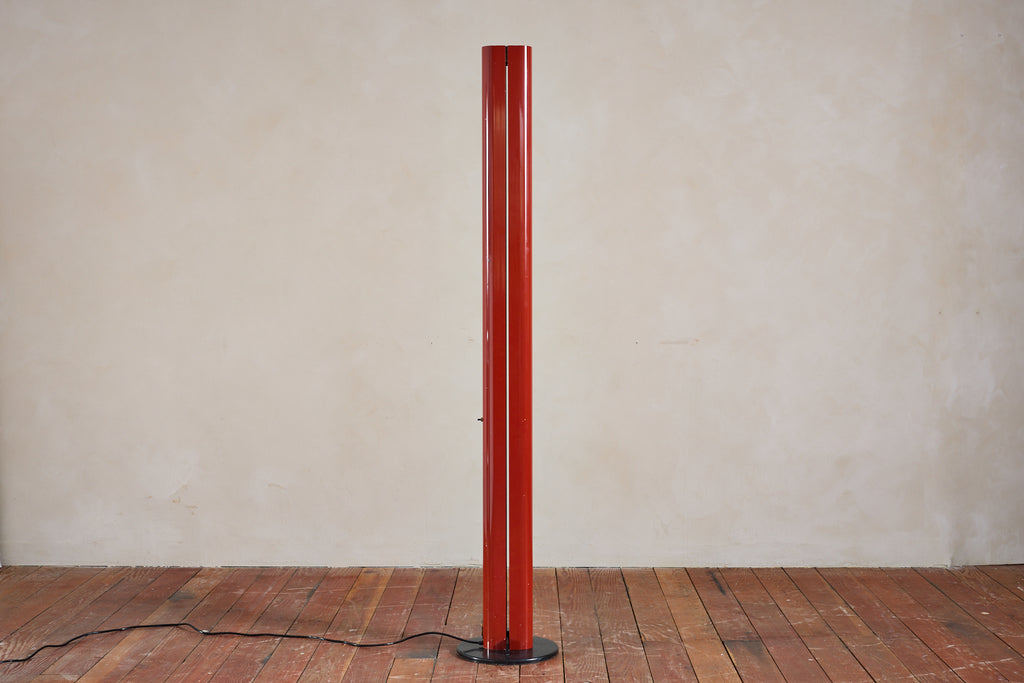 Gianfranco Frattini Red Floor Lamp